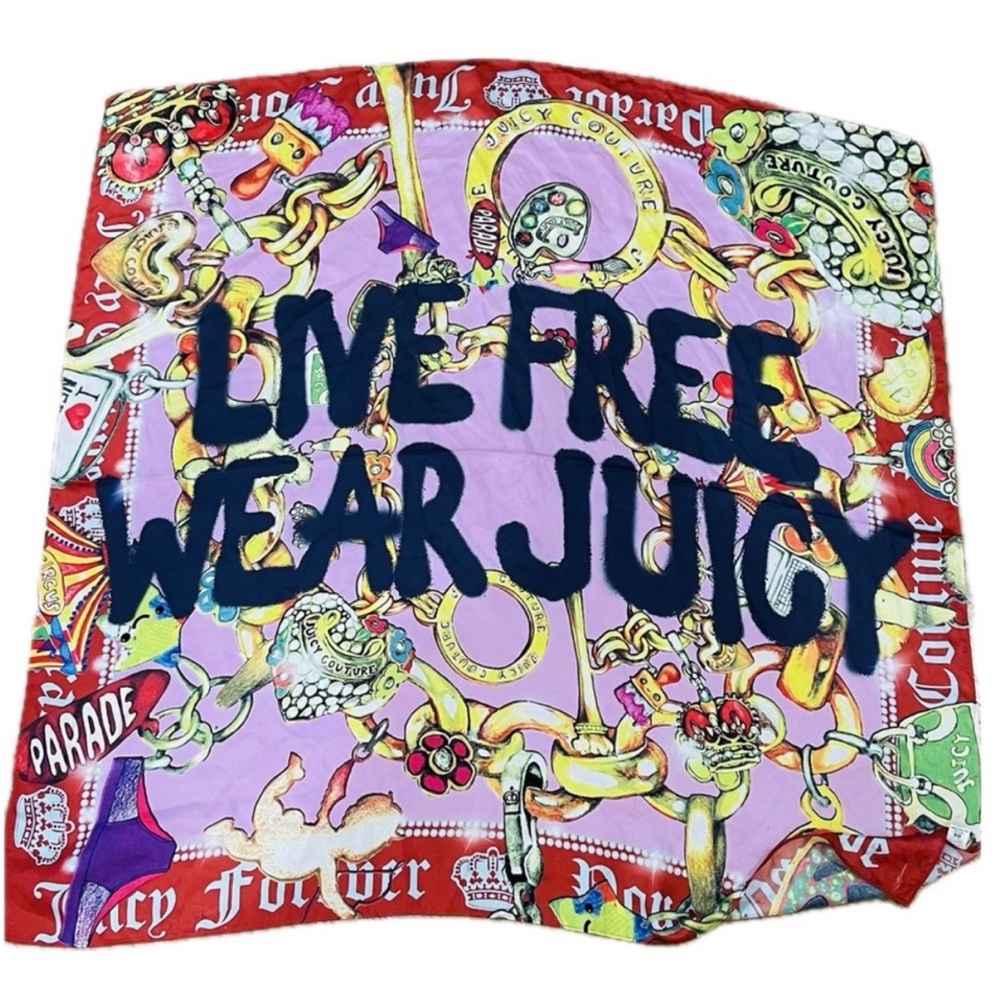 Juicy Couture Multicolor Graphic‎ Scarf